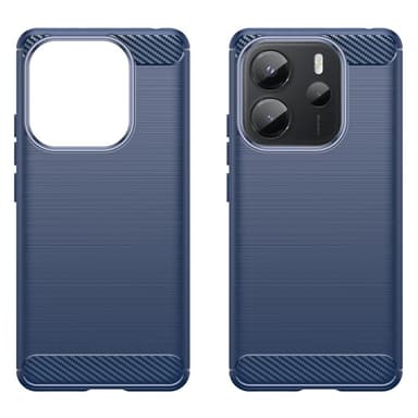 SKALO Xiaomi Redmi Note 14 4G Armor Carbon Suojakuori - Sininen