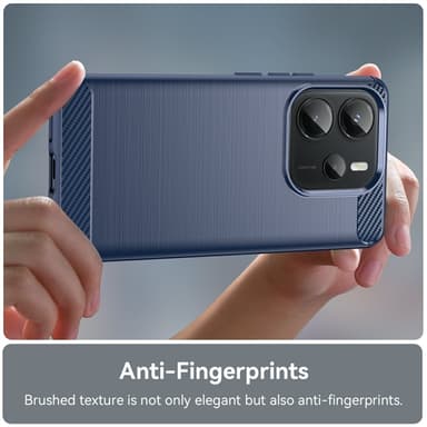 SKALO Xiaomi Redmi Note 14 4G Armor Carbon Suojakuori - Sininen