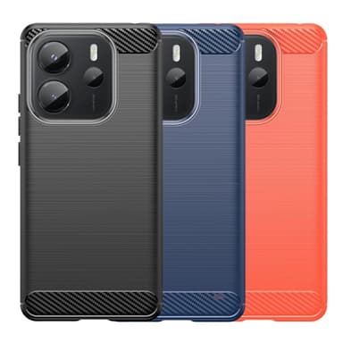 SKALO Xiaomi Redmi Note 14 4G Armor Carbon Suojakuori - Sininen