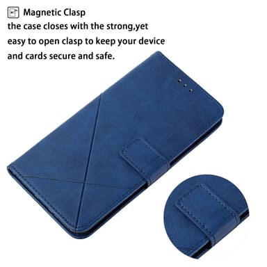 SKALO Xiaomi Redmi Note 14 5G PU-Nahka Lompakkokotelo - Sininen