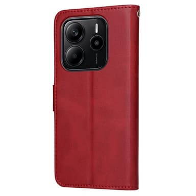 SKALO Xiaomi Redmi Note 14 4G PU-nahka Lompakkokotelo - Punainen