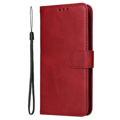 SKALO Xiaomi Redmi Note 14 4G PU-nahka Lompakkokotelo - Punainen