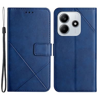SKALO Xiaomi Redmi Note 14 5G PU-Nahka Lompakkokotelo - Sininen