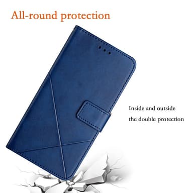 SKALO Xiaomi Redmi Note 14 5G PU-Nahka Lompakkokotelo - Sininen