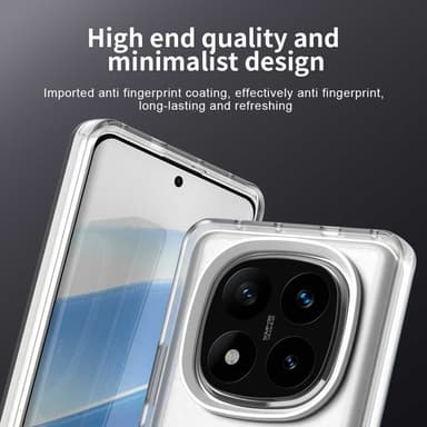 SKALO Xiaomi Redmi Note 14 Pro 5G Candy Series Hybrid Suojakuori - Valkoinen