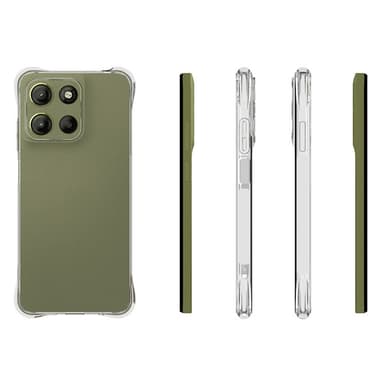SKALO Motorola Moto G15 4G Extra strong TPU Suojakuori - Läpinäkyvä