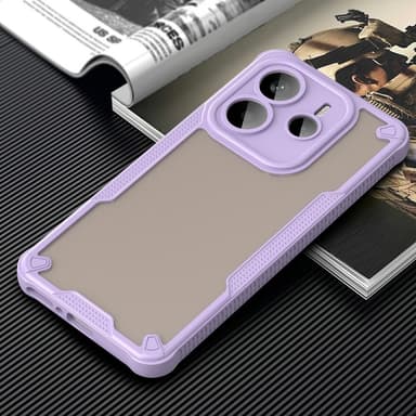 SKALO Xiaomi Redmi Note 14 5G Armor Hybrid Frosted Suojakuori - Violetti