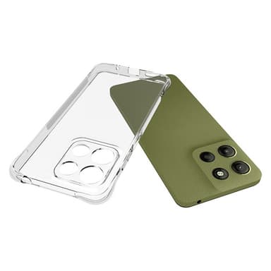 SKALO Motorola Moto G15 4G Extra strong TPU Suojakuori - Läpinäkyvä
