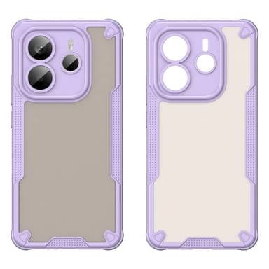 SKALO Xiaomi Redmi Note 14 5G Armor Hybrid Frosted Suojakuori - Violetti