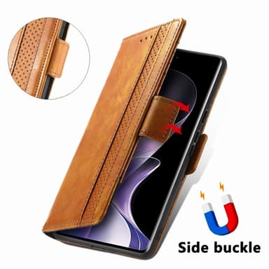 SKALO Xiaomi Redmi Note 14 Pro 5G CASENEO 002 Premium Lompakkokotelo - Musta