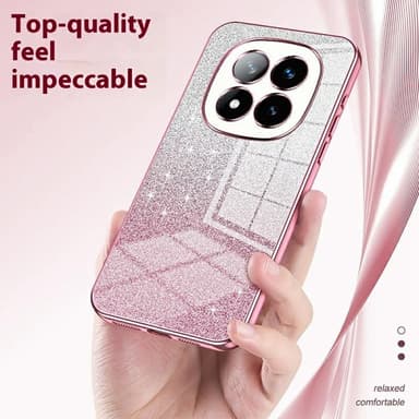 SKALO Xiaomi Redmi Note 14 Pro+ 5G Electroplating Glitter Suojakuori - Violetti