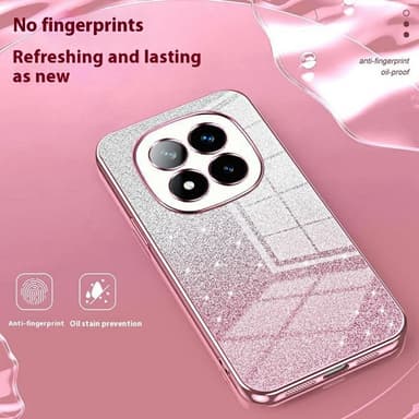 SKALO Xiaomi Redmi Note 14 Pro+ 5G Electroplating Glitter Suojakuori - Violetti
