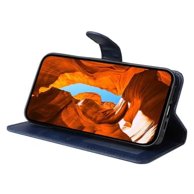 SKALO Xiaomi Redmi Note 14 4G PU-nahka Lompakkokotelo - Sininen