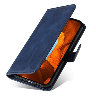 SKALO Xiaomi Redmi Note 14 4G PU-nahka Lompakkokotelo - Sininen