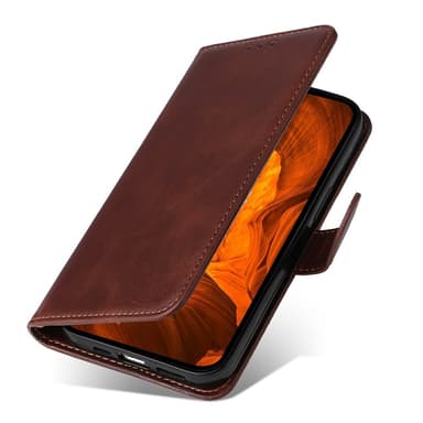 SKALO Xiaomi 15 Ultra 5G PU-nahka Lompakkokotelo - Ruskea