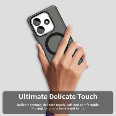 SKALO Xiaomi Redmi Note 14 5G Candy Series Hybrid Suojakuori - Musta