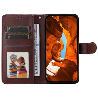 SKALO Xiaomi 15 Ultra 5G PU-nahka Lompakkokotelo - Ruskea