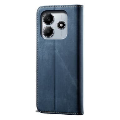 SKALO Xiaomi Redmi Note 14 5G Jeans Lompakkokotelo - Sininen