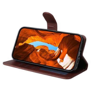 SKALO Xiaomi 15 Ultra 5G PU-nahka Lompakkokotelo - Ruskea