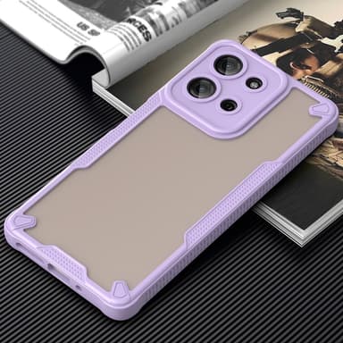 SKALO Motorola Moto G75 5G Armor Hybrid Frosted Suojakuori - Violetti