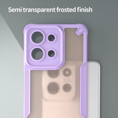 SKALO Motorola Moto G75 5G Armor Hybrid Frosted Suojakuori - Violetti