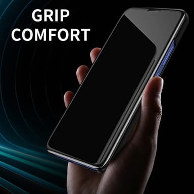 SKALO Xiaomi Redmi Note 14 Pro+ 5G Clear View Lompakkokotelo - Sininen