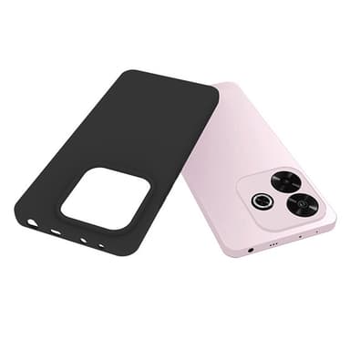 SKALO Xiaomi Redmi Note 14 5G Mattamusta Ultrahohut TPU Suojakuori - Musta
