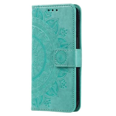 SKALO Xiaomi Redmi Note 14 Pro 5G Mandala Lompakkokotelo - Turkoosi