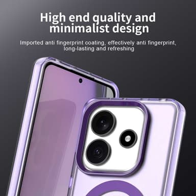SKALO Xiaomi Redmi Note 14 5G Candy Series Hybrid Suojakuori - Violetti