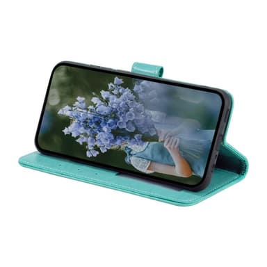 SKALO Xiaomi Redmi Note 14 Pro 5G Mandala Lompakkokotelo - Turkoosi