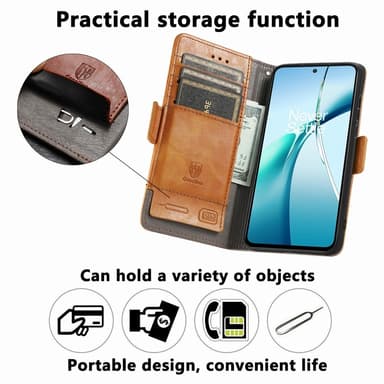 SKALO Xiaomi Redmi Note 14 5G CASENEO 002 Premium Lompakkokotelo - Musta