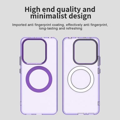 SKALO Xiaomi Redmi Note 14 5G Candy Series Hybrid Suojakuori - Violetti