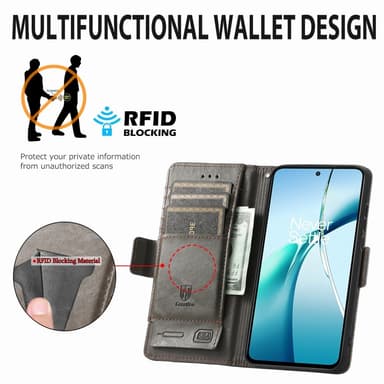SKALO Xiaomi Redmi Note 14 5G CASENEO 002 Premium Lompakkokotelo - Musta