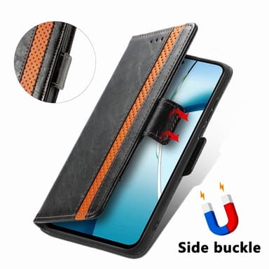 SKALO Xiaomi Redmi Note 14 5G CASENEO 002 Premium Lompakkokotelo - Musta