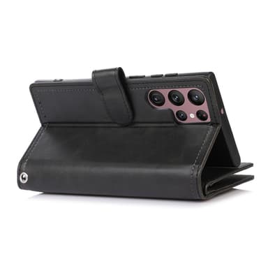 SKALO Samsung S24 Ultra Big Wallet Lompakkokotelo - Musta
