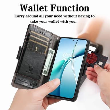 SKALO Xiaomi Redmi Note 14 5G CASENEO 002 Premium Lompakkokotelo - Musta