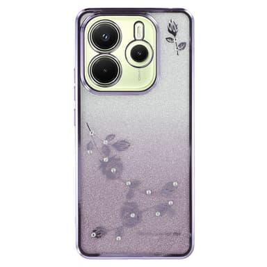 SKALO Xiaomi Redmi Note 14 4G KADEM Glitter Suojakuori - Violetti