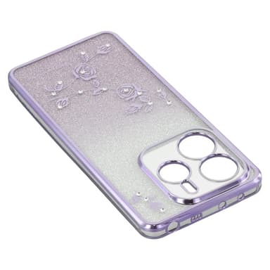SKALO Xiaomi Redmi Note 14 4G KADEM Glitter Suojakuori - Violetti