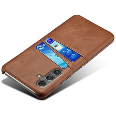 SKALO Samsung S25 PU-Nahkainen Kortholderi Suojakuori - Ruskea
