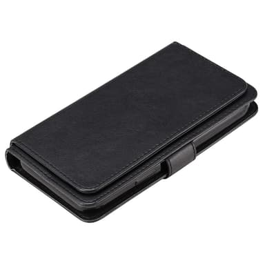 SKALO Samsung S24+ 10-lokeroa Lompakkokotelo - Musta