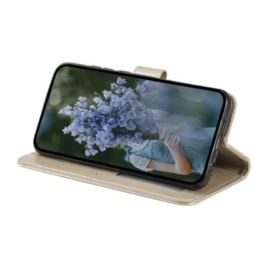 SKALO Xiaomi Redmi Note 14 Pro+ 5G Mandala Lompakkokotelo - Kulta