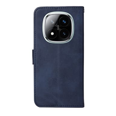 SKALO Xiaomi Redmi Note 14 Pro+ 5G PU-nahka Lompakkokotelo - Sininen