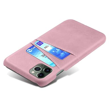 SKALO iPhone 14 Pro PU-nahkainen Korttikotelo - Ruusukulta