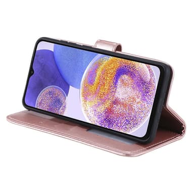 SKALO Samsung A23 5G Mandala lompakkokotelo - Ruusukulta