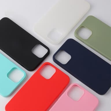 SKALO iPhone 15 Ultraohut TPU-kuori - Tummansininen