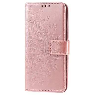 SKALO Samsung A23 5G Mandala lompakkokotelo - Ruusukulta