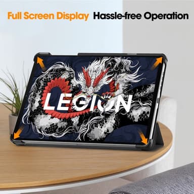 SKALO Lenovo Legion Tab 3rd Gen Trifold Kotelo - Musta