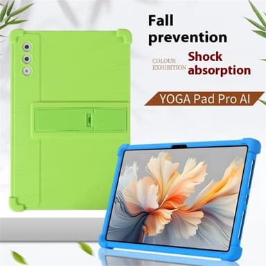 SKALO Lenovo Yoga Tab Plus Armor Silikoni Suojakuori - Musta