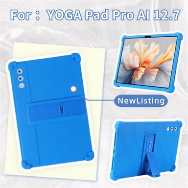SKALO Lenovo Yoga Tab Plus Armor Silikoni Suojakuori - Musta