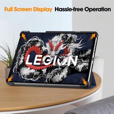 SKALO Lenovo Legion Tab 3rd Gen Trifold Kotelo - Tummansininen